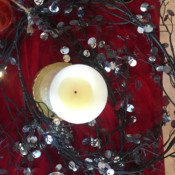 Colonial Candle of Cape Cod Holiday Brass Colored Pillar Candle